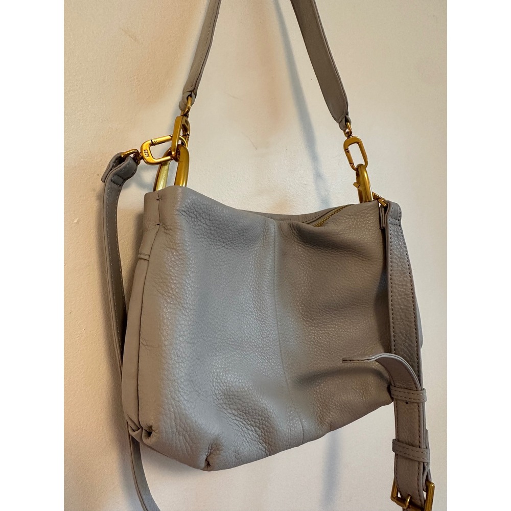 Hobo Advance Shoulder Bag in Indigo Cloud Pebbled Leather - Picture 3 of 10
